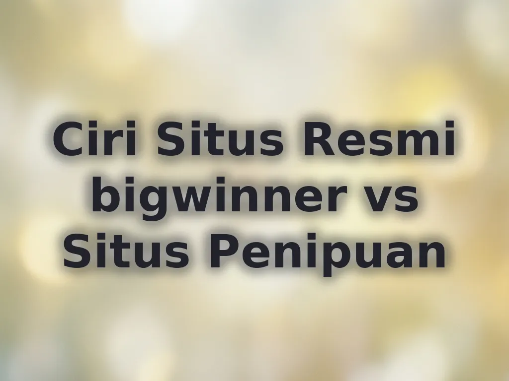 Verifikasi Situs